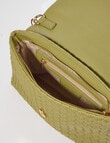 Whistle Accessories Weave Crossbody Bag, Olive product photo View 05 S