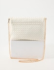 Whistle Accessories Weave Crossbody Bag, Cream product photo View 02 S