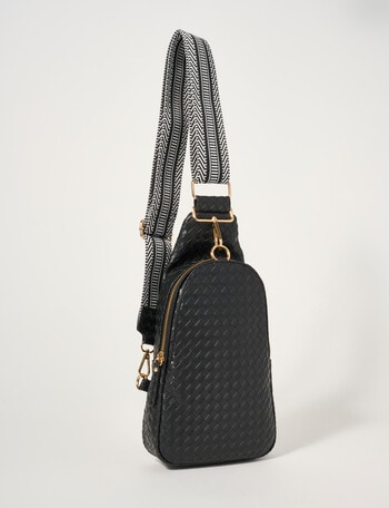 Zest Weave Sling Bag, Black product photo