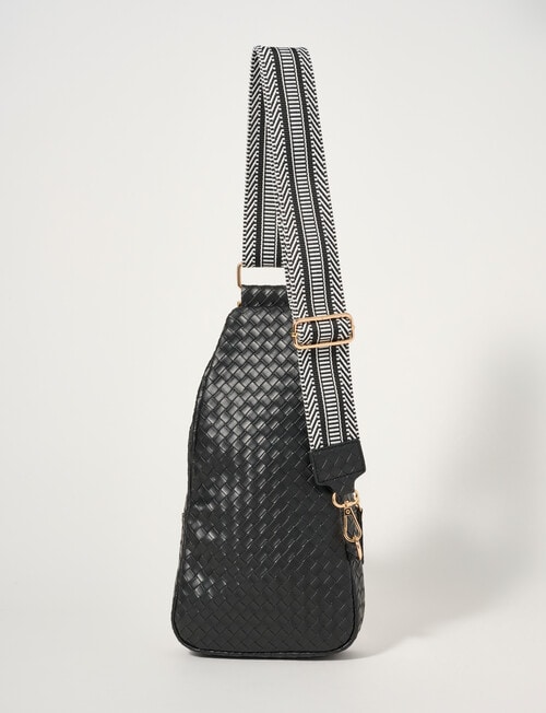 Zest Weave Sling Bag, Black product photo View 02 L