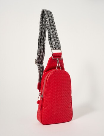 Zest Weave Sling Bag, Cherry product photo