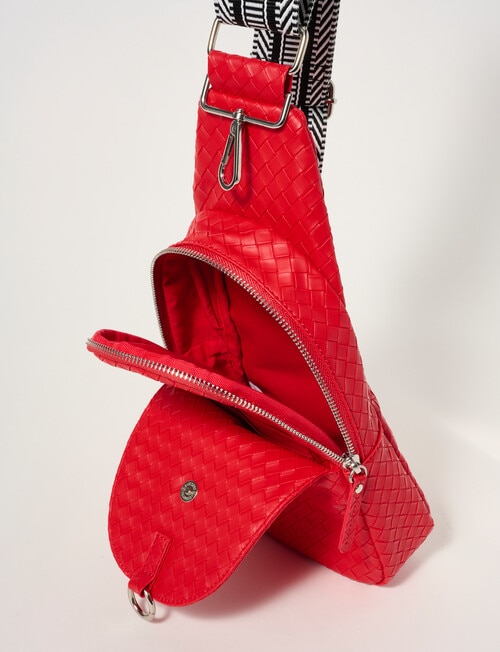 Zest Weave Sling Bag, Cherry product photo View 06 L