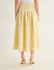 State of play Sabrina Textured Midi Skirt, Butter product photo View 02 S