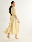 State of play Sabrina Textured Midi Skirt, Butter product photo View 03 S