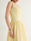 State of play Amaya Textured Midi Dress, Butter product photo View 04 S