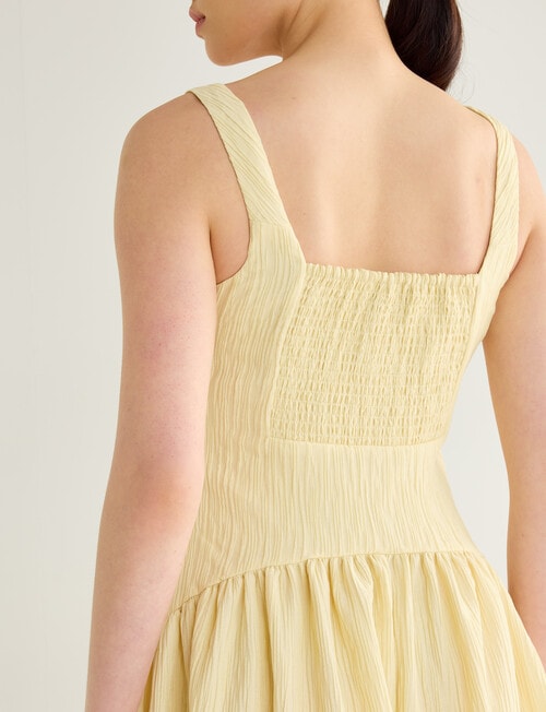 State of play Amaya Textured Midi Dress, Butter product photo View 05 L