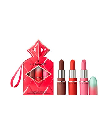 MAC Wildest Gleams Mini Lustreglass Lip Trio: Brights, Valued At $102 product photo