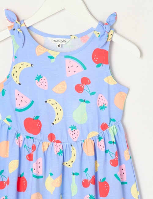 Mac & Ellie Fruits Tie Shoulder Knit Dress, Cornflower product photo View 02 L