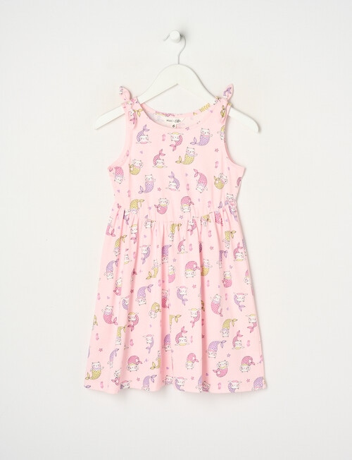 Mac & Ellie Purmaids Tie Shoulder Knit Dress, Blush product photo