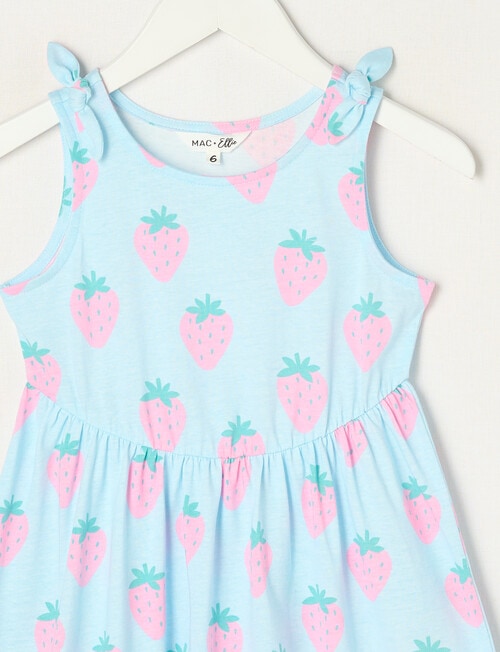 Mac & Ellie Strawberries Tie Shoulder Knit Dress, Mint product photo View 02 L