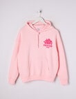 Switch Vacation Club Oversized Hoodie, Soft Pink product photo