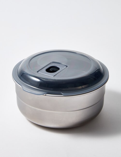 Smash Stainless Steel Bento Bowl, Grey, 1.8L product photo
