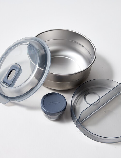 Smash Stainless Steel Bento Bowl, Grey, 1.8L product photo View 03 L