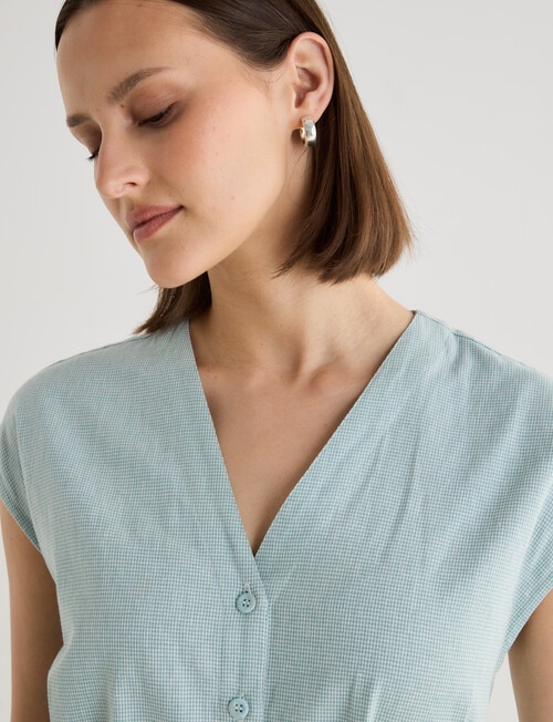 Jigsaw Emily Shirt Dress, Soft Teal product photo View 04 L