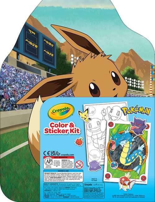 Crayola Color & Sticker Kit, Pokemon product photo View 03 L