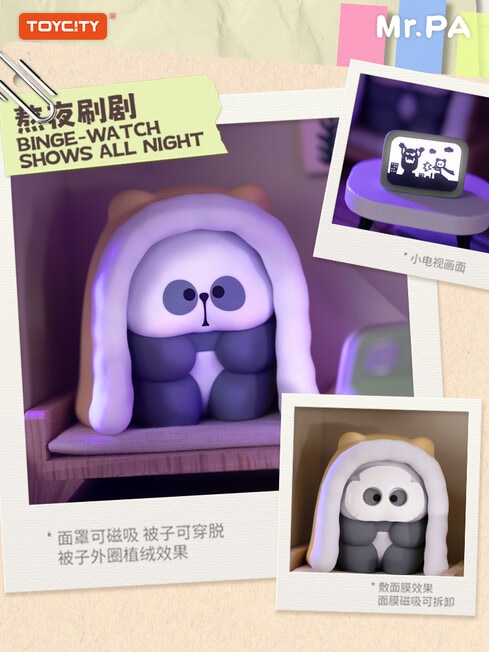 TOYCITY Mr.Pa No Work Today Figures Blind Box, Assorted product photo View 07 L