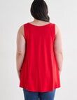 Bodycode Curve Swing Tank Top, Fiery Red product photo View 02 S