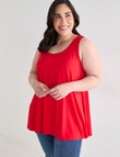 Bodycode Curve Swing Tank Top, Fiery Red product photo View 05 S