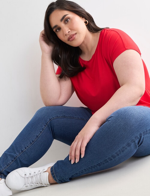 Bodycode Curve Boxy Tee, Fiery Red product photo