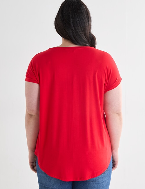 Bodycode Curve Boxy Tee, Fiery Red product photo View 02 L