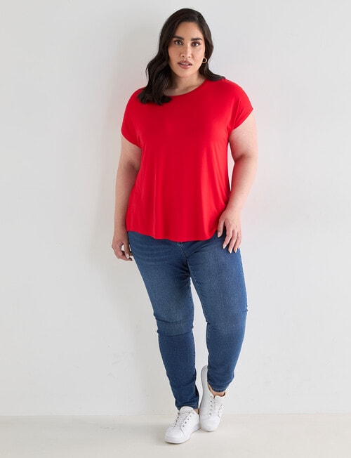 Bodycode Curve Boxy Tee, Fiery Red product photo View 03 L