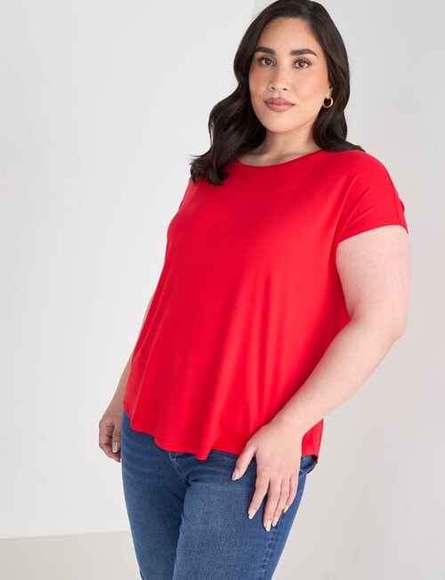 Bodycode Curve Boxy Tee, Fiery Red product photo View 05 L
