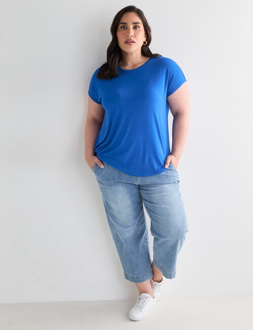 Bodycode Curve Boxy Tee, Gentle Blue product photo View 03 L