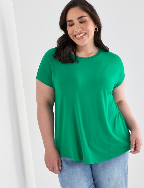 Bodycode Curve Boxy Tee, Amazon Green product photo