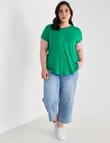 Bodycode Curve Boxy Tee, Amazon Green product photo View 03 S