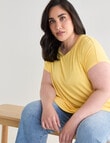 Bodycode Curve Boxy Tee, Lemon product photo
