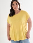Bodycode Curve Boxy Tee, Lemon product photo View 05 S