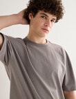 Tarnish Eli Oversized Tee, Vintage Grey product photo