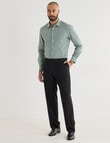Laidlaw + Leeds Gingham Check Long Sleeve Shirt, Green product photo View 03 S