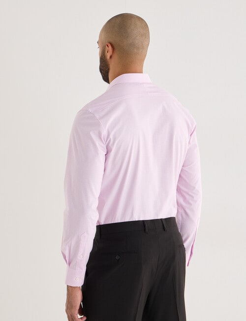 Laidlaw + Leeds Stretch Check Long Sleeve Shirt, Pink product photo View 02 L