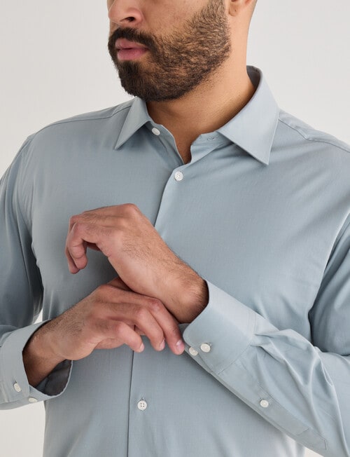 Laidlaw + Leeds Stretch Long Sleeve Shirt, Blue product photo View 04 L