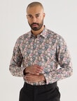 Laidlaw + Leeds All Over Floral Print Long Sleeve Shirt, Green product photo