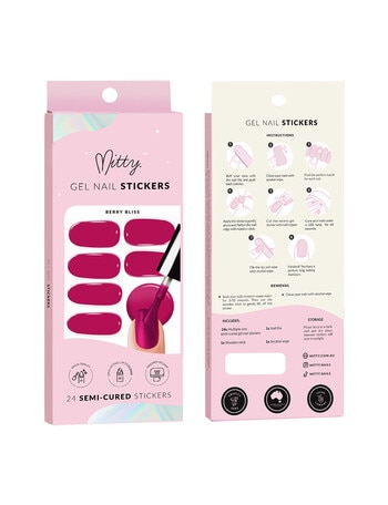Mitty Gel Nail Stickers, Berry Bliss product photo