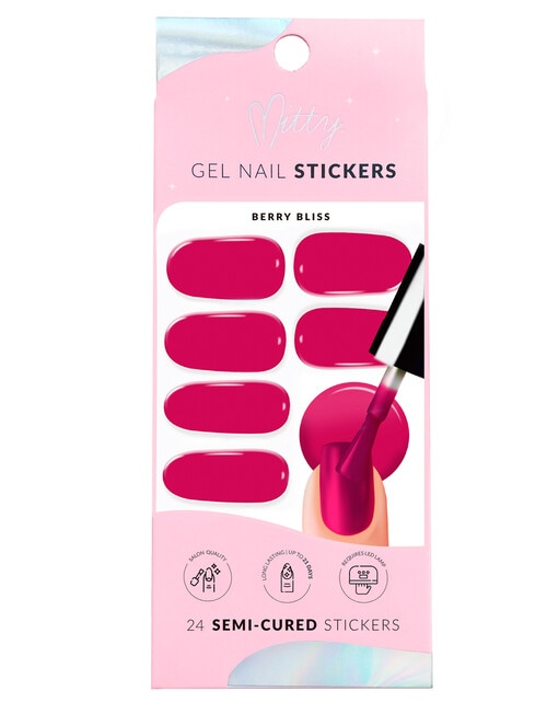 Mitty Gel Nail Stickers, Berry Bliss product photo