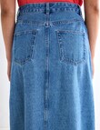 Denim Republic Wrap Skirt, Mid Wash product photo View 06 S