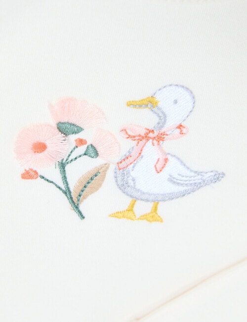 Little Bundle Little Goose Gift Clothing Set, 3-Piece, White & Pink product photo View 04 L