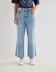 Denim Republic Crop Vintage Straight Jean, Light Wash product photo