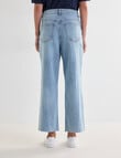 Denim Republic Crop Vintage Straight Jean, Light Wash product photo View 02 S