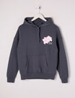 Switch Hibiscus Oversized Hoodie, Charcoal product photo
