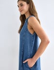Zest Holiday Shift Dress, Chambray product photo View 05 S