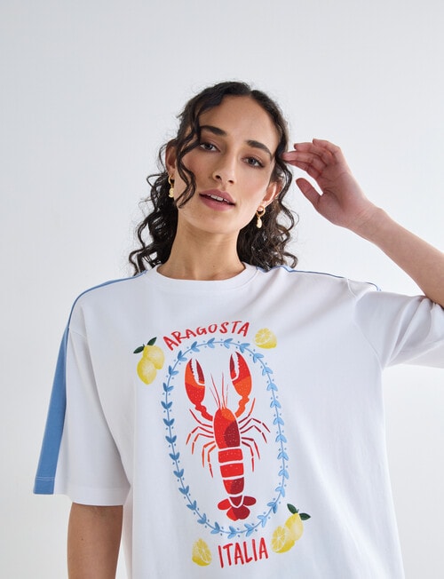 Zest Holiday Tee, Aragosta White product photo