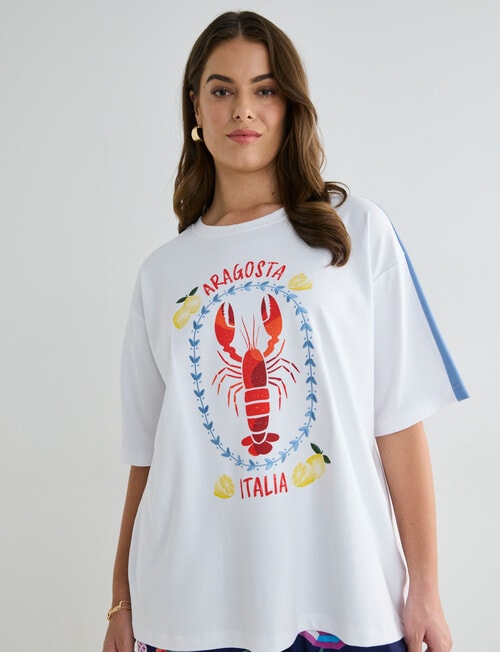 Zest Holiday Tee, Aragosta White product photo View 13 L