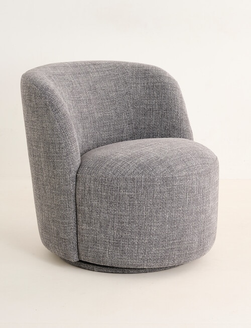 LUCA Furniture Belmont Fabric Swivel Chair, Ash product photo