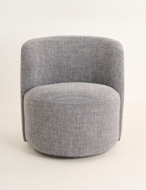 LUCA Furniture Belmont Fabric Swivel Chair, Ash product photo View 02 L