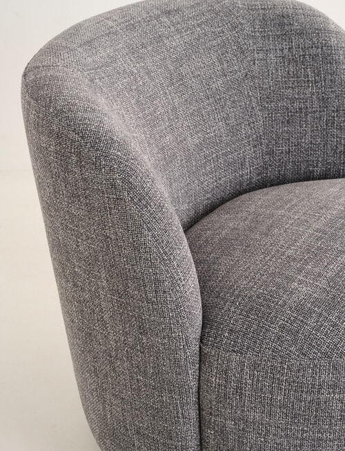 LUCA Furniture Belmont Fabric Swivel Chair, Ash product photo View 04 L