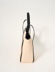 Whistle Accessories Cielo Straw Tote Bag, Natural & Black product photo View 04 S